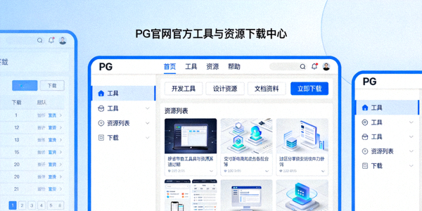 PG官网官方工具与资源下载中心页面缩略图