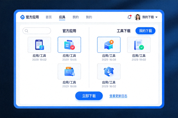 PG官网下载中心提供官方应用和工具下载的界面示意图
